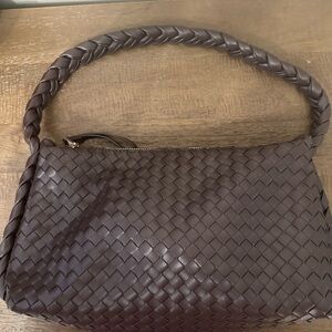 Elegant Brown Braided Women's Bag